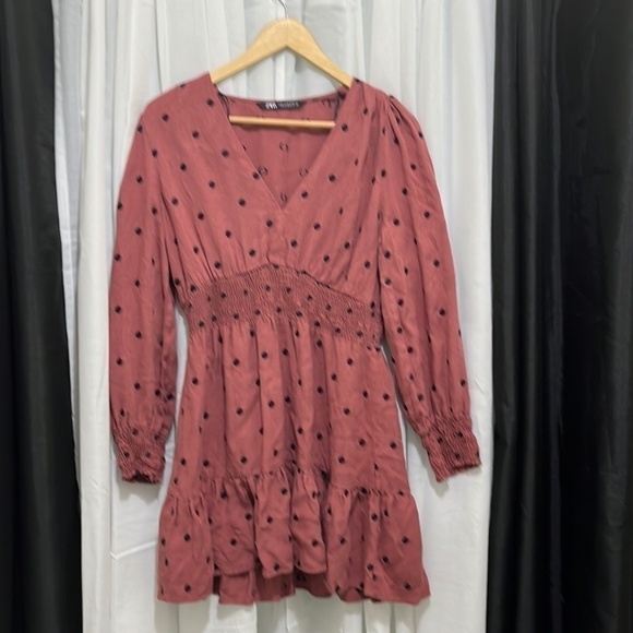 Zara Dresses & Skirts - Zara Black Polka Dot Dress a157